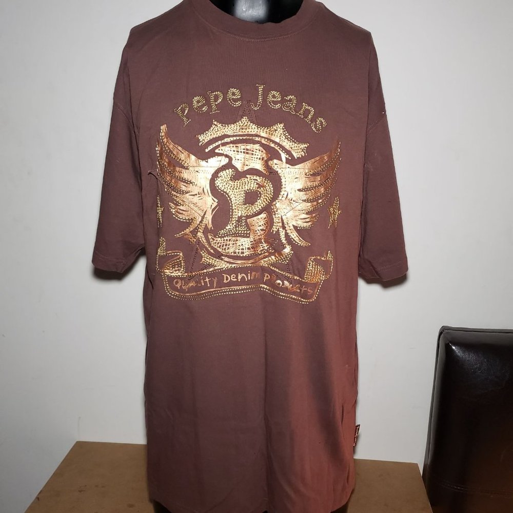 Vintage Pepe Jeans Shirt-Copper & Brown